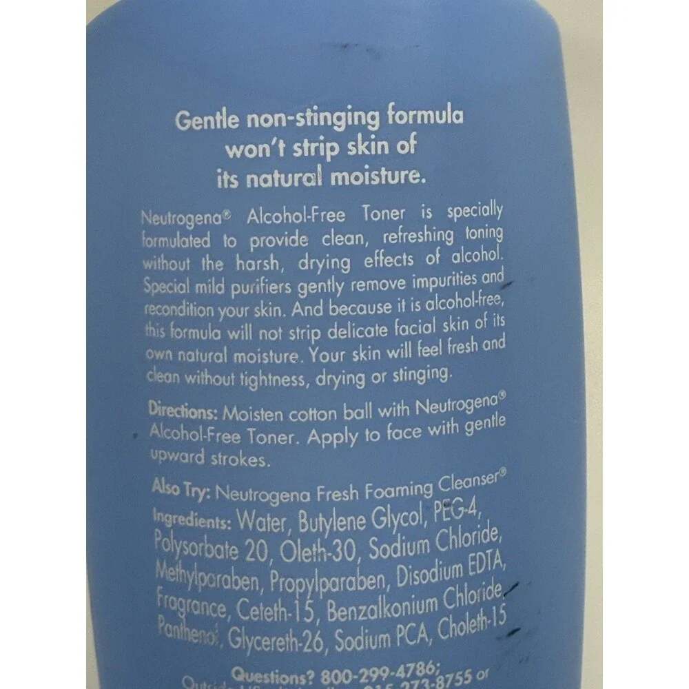 Neutrogena Alcohol Free Toner 8.5 Floz Original Formula & Mary Kay Makeup Remove